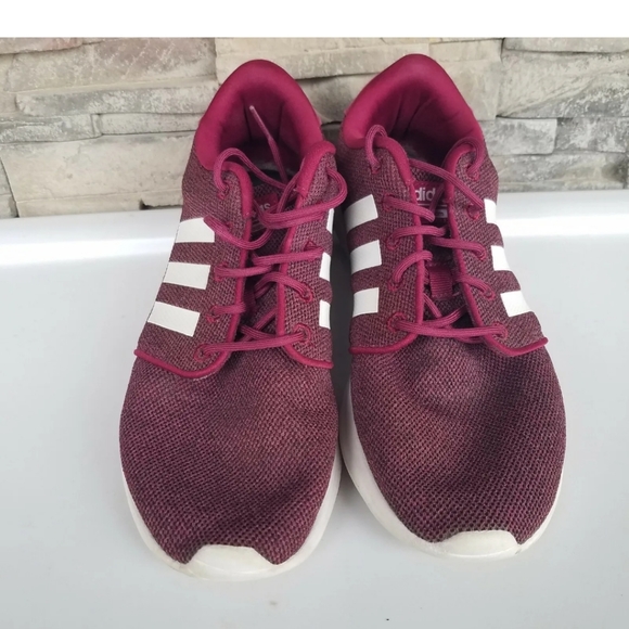 adidas Shoes - Adidas HWA 1Y3001 Womans red White Cloudfoam Running Shoe/ Sneaker Sz 9.5 LV Fem